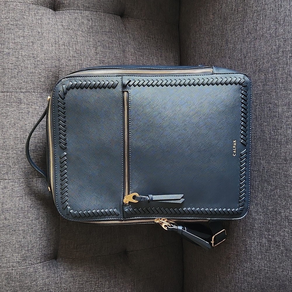 Calpak Navy Kaya Laptop Backpack